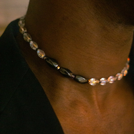 Collier en perles de cristal