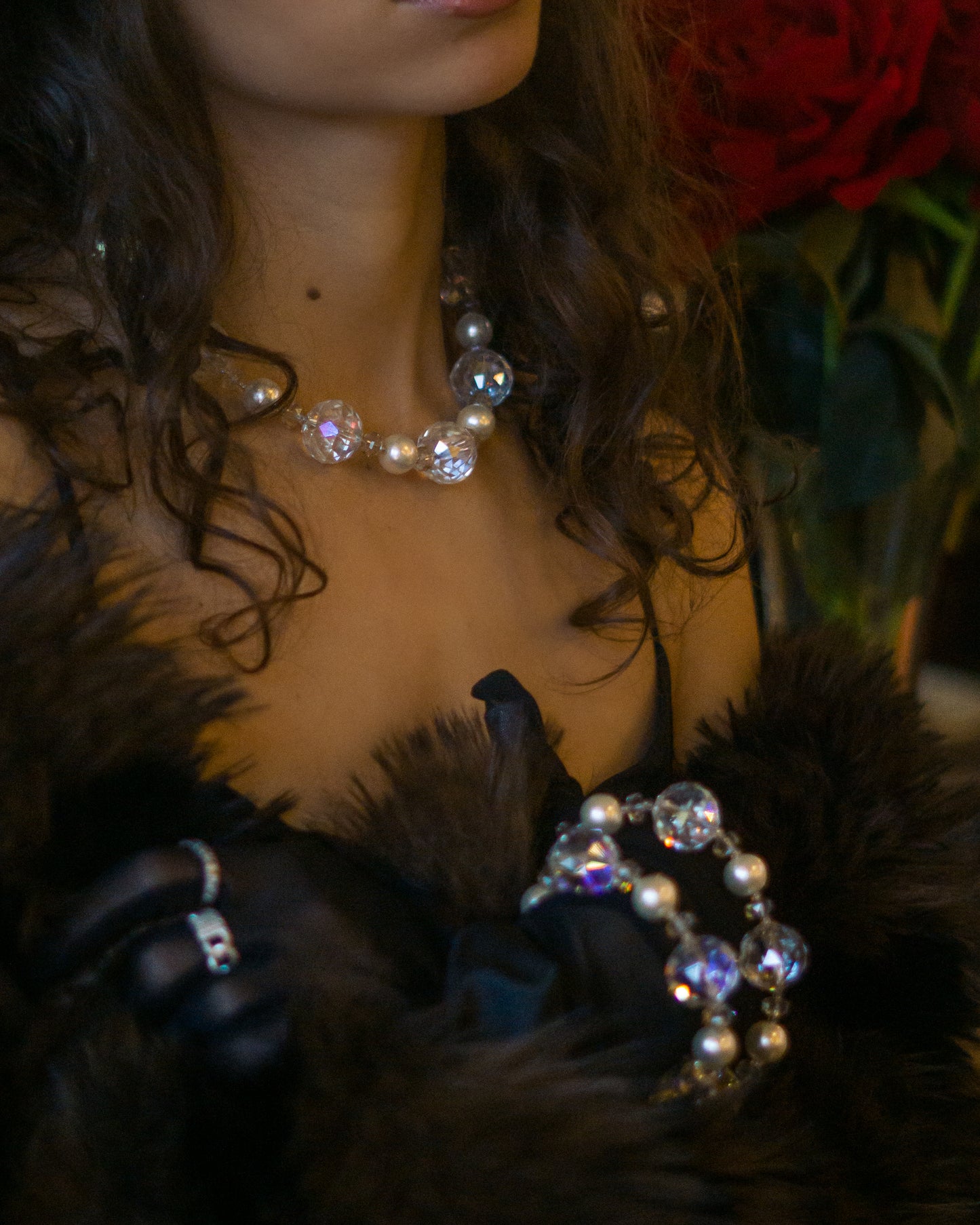 collier et bracelet en perles