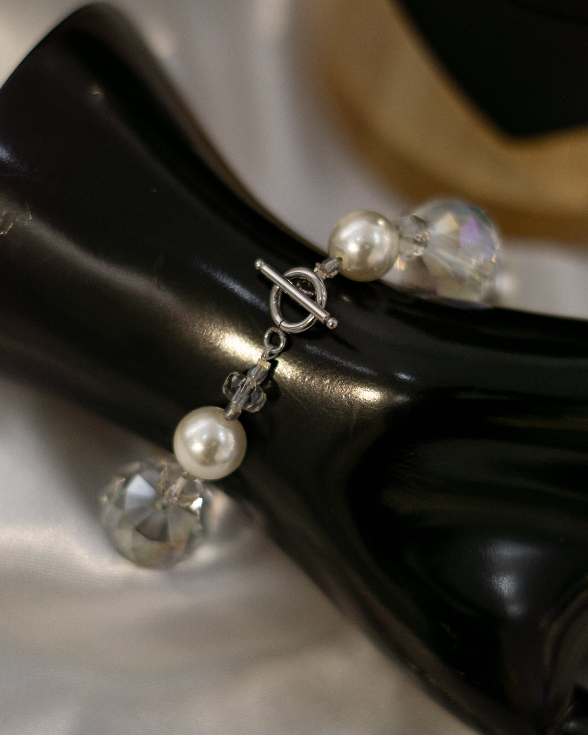 Bracelet en perles et acier inoxydable 