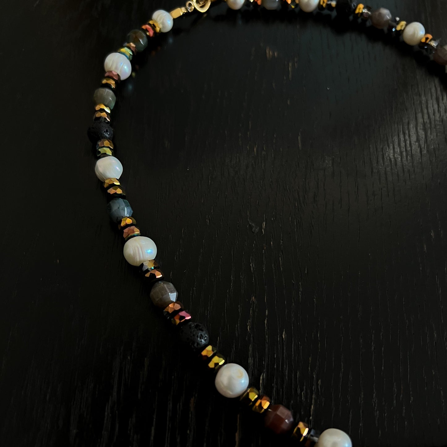 Collier de perles naturelles multicolores, fermoir en acier inoxydable - The Avatar
