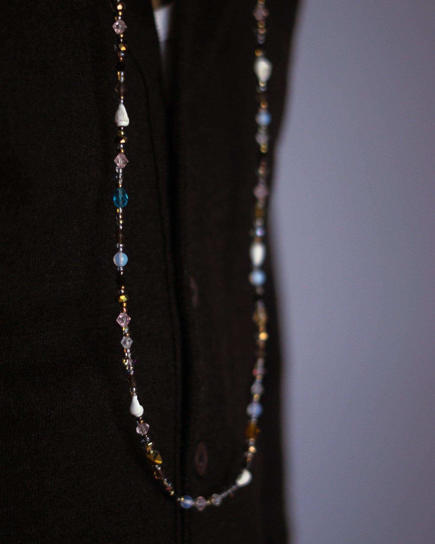 Chaine de lunettes en perles multiples - Kai