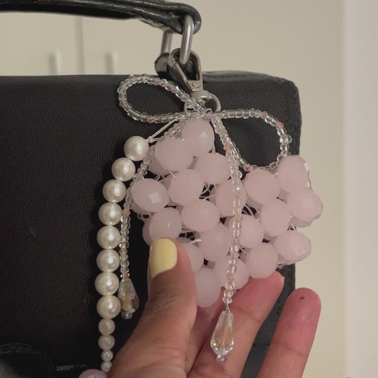 porte-clé perles fait mains